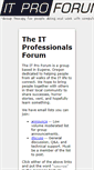 Mobile Screenshot of itproforum.org