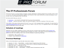 Tablet Screenshot of itproforum.org